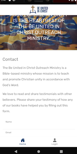 Be United In Christ Reader Screen 2