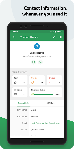 Screenshot of Zoho Desk