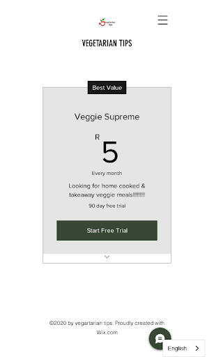 vegetarian tips Screen 2