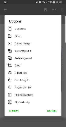 Print adjuster Screen 3
