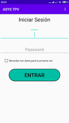 Android application ASYS TPV COMANDERO V2 screenshort
