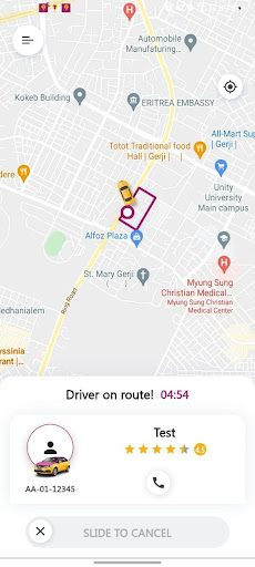 Taxiye Passenger Screen 3