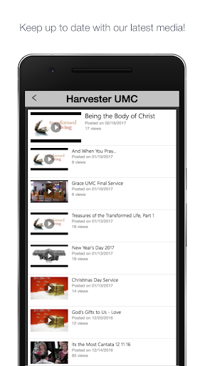 Android application HarvesterUMC screenshort
