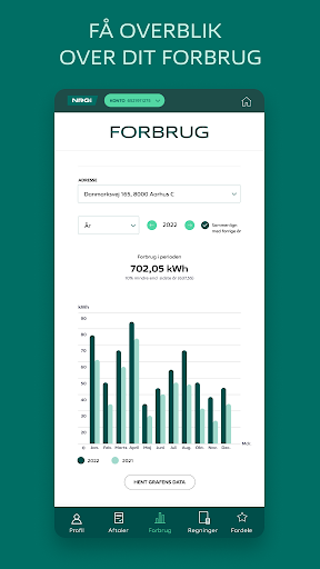 Android application Mit NRGi screenshort