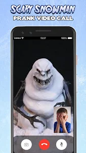Scary Snowman Video Call