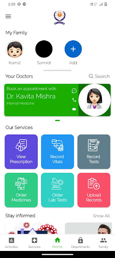 Android application Arushi Medical Centre screenshort