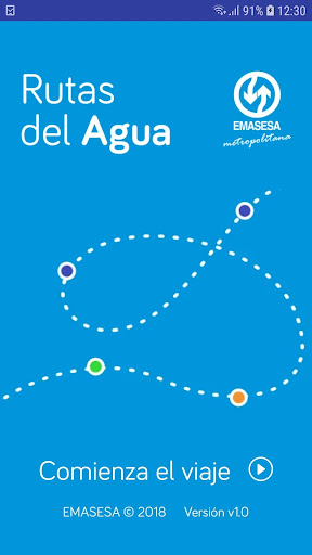 Android application Rutas del Agua screenshort