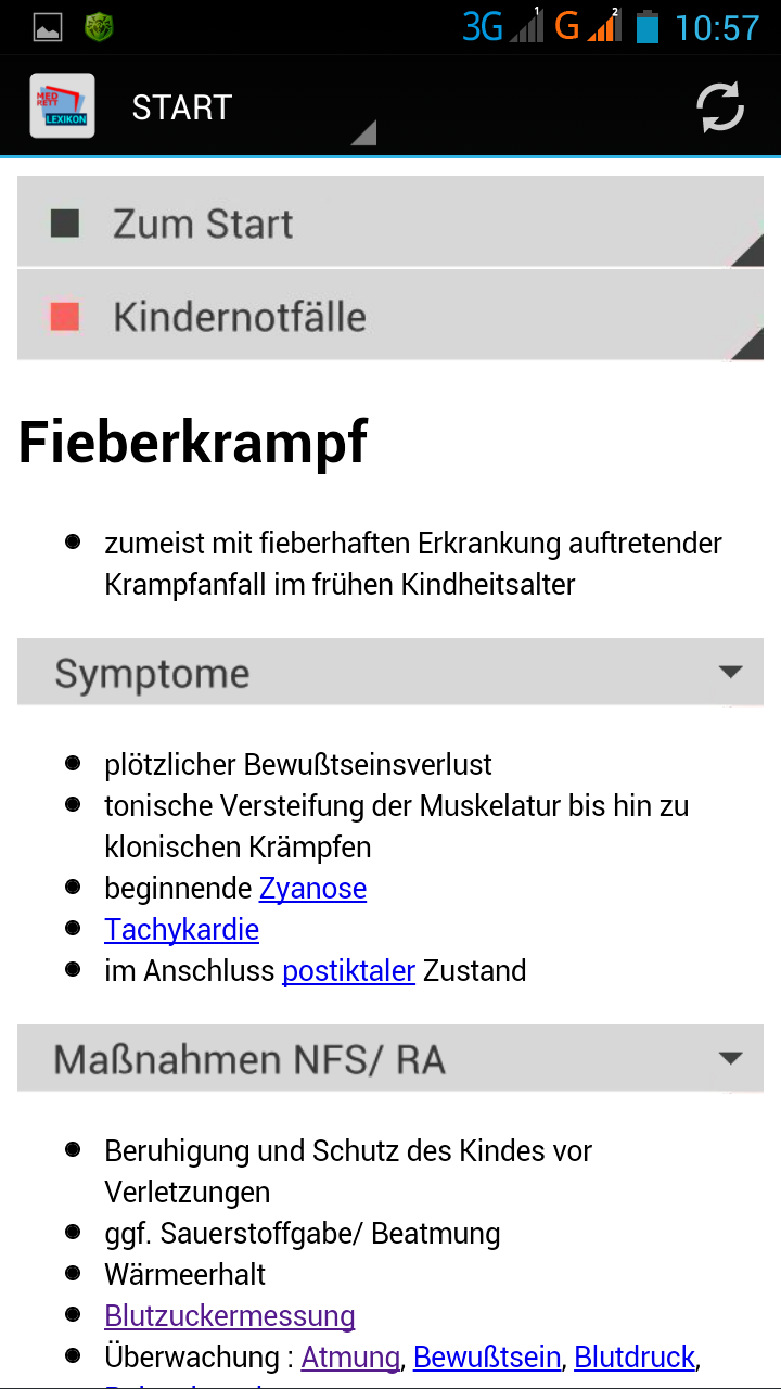 Android application Lexikon des Rettungsdienstes screenshort