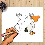 Cover Image of ダウンロード How to Draw Pelican And Other Farm Animal Tutorial 1.0 APK