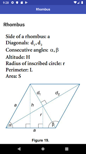 Math Formulas and Equations Screen 2