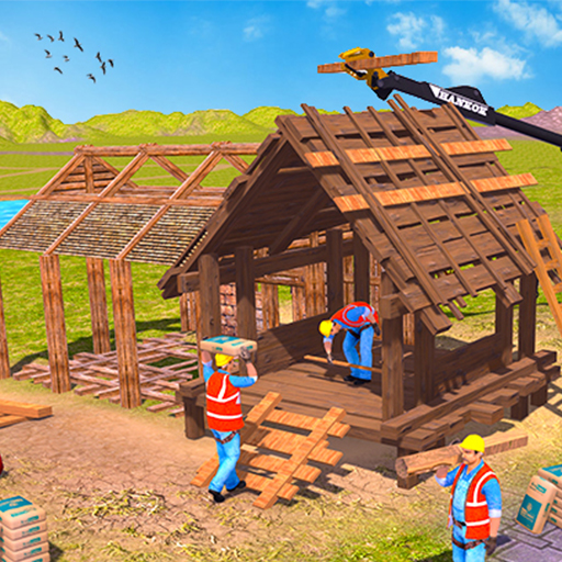 Wood House Builder 3D Game