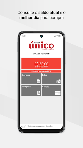 Android application SistemaÚnico Convênio Farmácia screenshort