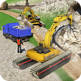 Amphibious Excavator Construction Crane Simulator icon