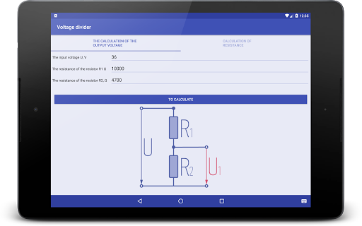 Voltage divider Screen 3