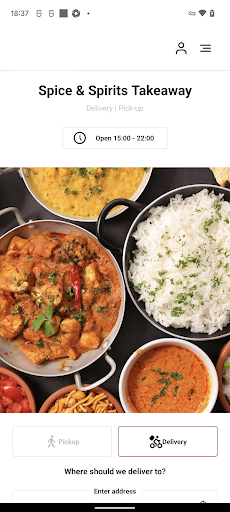 Android application Spice & Spirits Takeaway screenshort
