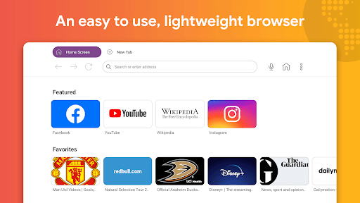 Android application Internet Browser for Sony TV screenshort