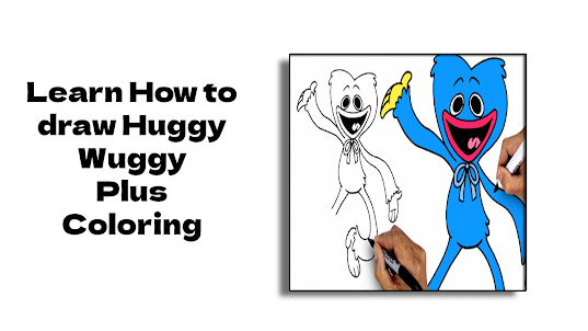 how to draw Huggy Wuggy