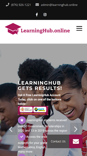 Android application Learning Hub screenshort