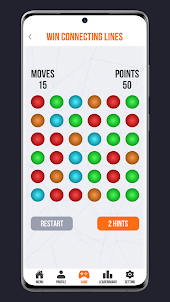 A dot connecting puzzle game