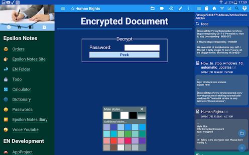 Epsilon Notes: Markdown Editor Capture d'écran