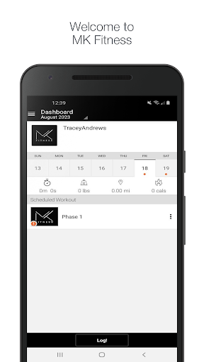 Android application MK Fit screenshort