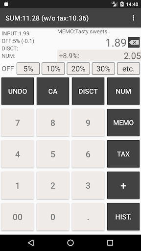 Shopping Calculator with Tax Screen 2