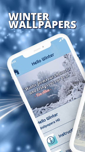 Android application Winter Live Wallpapers HD screenshort