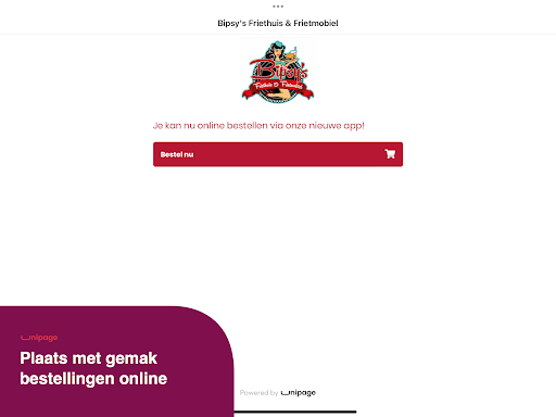 Bipsys friethuis & frietmobiel Screen 3