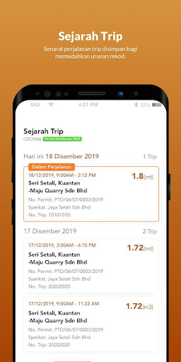Doket Pahang Driver Screen 2