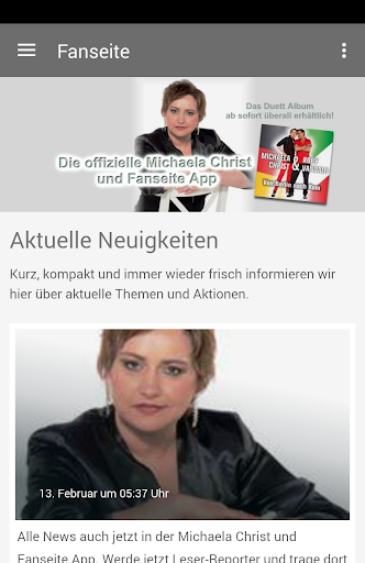 Android application Michaela Christ screenshort
