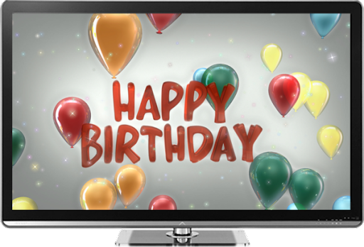 Android application Birthday Background on TV screenshort