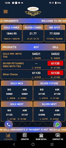 Om Gold Ornaments Screen 3