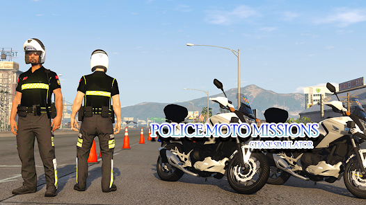 POLICE MOTOBIKE COP CHASE RAMP  screenshots 1
