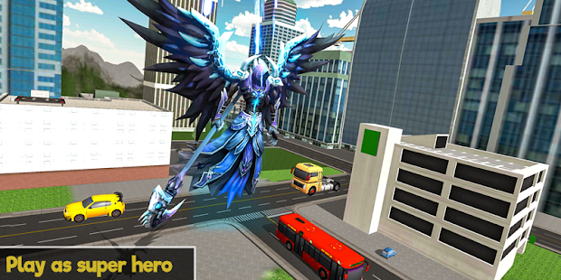 Flying Angel Superheroes Battle 2020 - Crime Time 1.0.3 screenshots 1