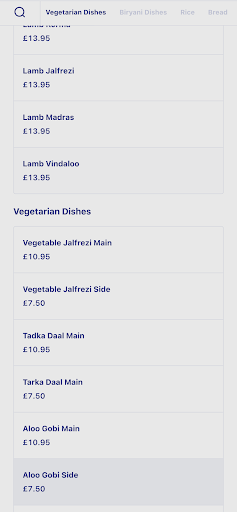 Daksh Indian Restaurant Screen 3