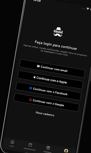 Android application Barbearia Bonsinhô screenshort