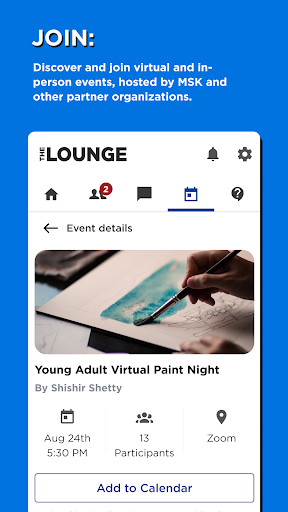 The Lounge at MSK Screen 3