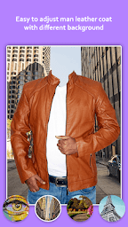 Man Leather Coat Photo Editor