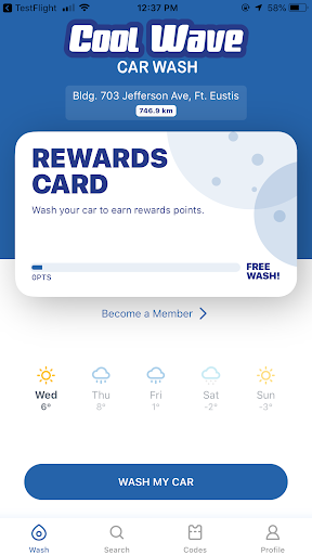 Android application Cool Wave Car Wash screenshort