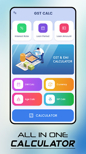 Android application Loan EMI calc- Calculator screenshort