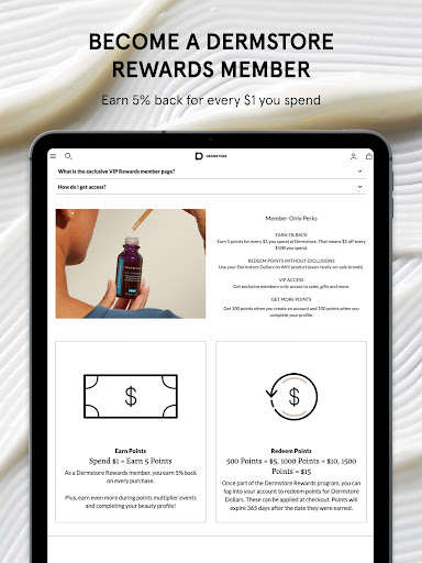 Screenshot of Dermstore: Shop Pro Skin Care