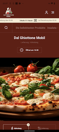Android application Dal Ghiottone Mobil screenshort