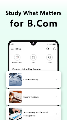 Android application BCom 1st to 3rd year Study App screenshort