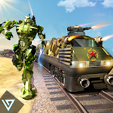 Army Train Shooter : Robot Transformation Game icon