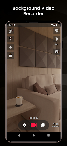 Android application Background Video Recorder screenshort