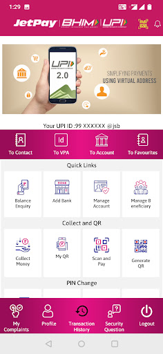 BHIM JetPay Screen 2
