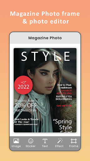 Android application Magazine Photo Editor screenshort