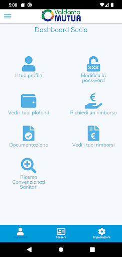 Android application Valdarno Mutua screenshort