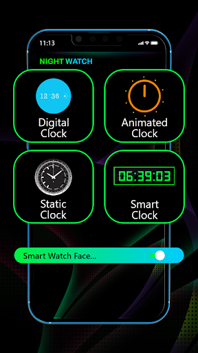 Animated smart night clock Screen 2