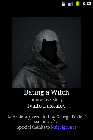 Android application Dating a Witch Gamebook screenshort